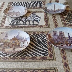 BEAUTIFUL SET OF FOUR LIMOGES PLATE SET